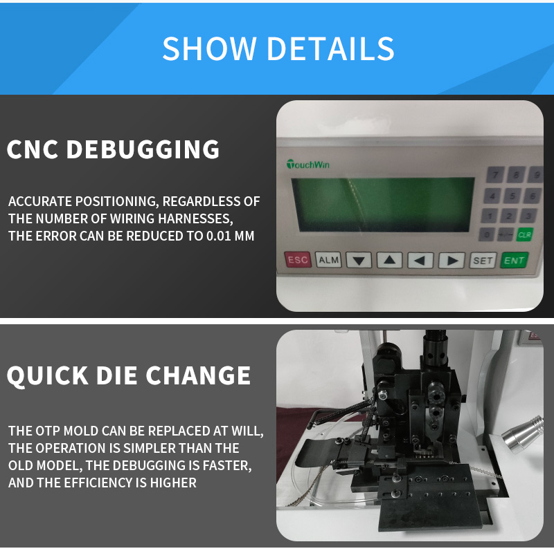 TR-TC07 High Speed Semi-Automatic FFC Cable Terminal Crimping Machine — detail 6