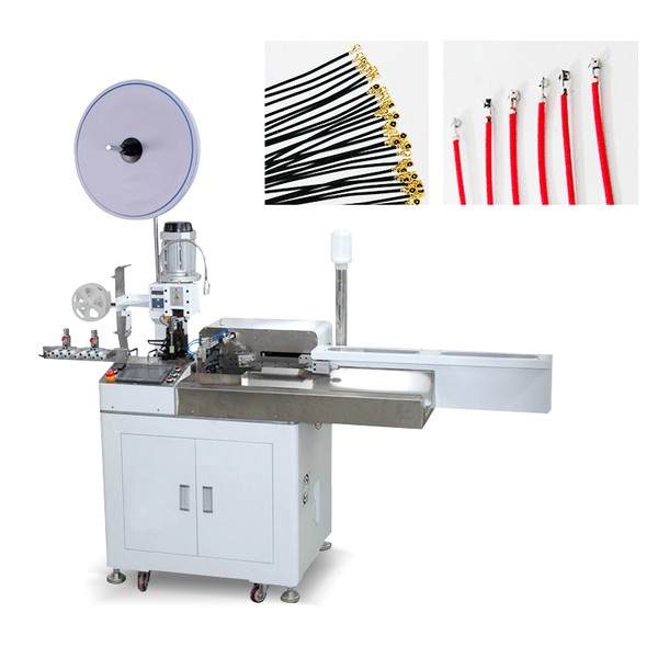 TR-DD02 Fully Automatic Five Wire End Terminal Crimping Tin Dipping Machine