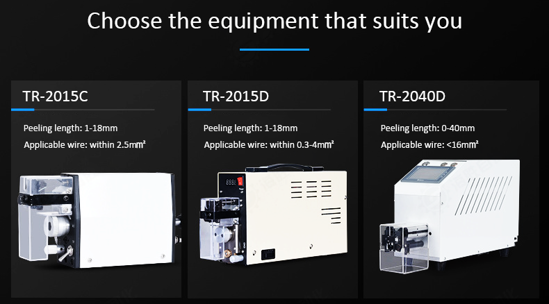 TR-2040D Semi-Auto Coaxial Cable Peeling And Wire Stripping Machine — detail 1