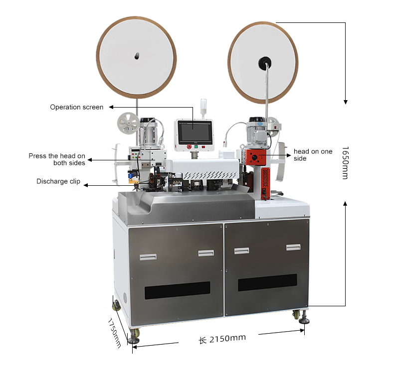TR-17T Fully Automatic Multi-core Sheathed Wire Double-head Terminal Crimping Machine — detail 5