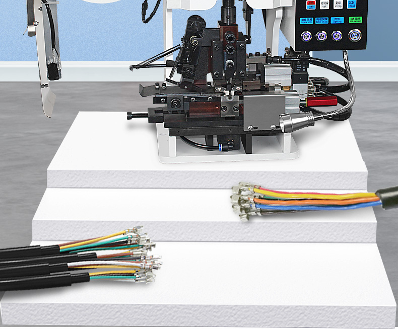 TR-BD14 1.5T 2.0T Semi-Automatic Button Type Wire Stripping And Terminal Crimping Machine — detail 2
