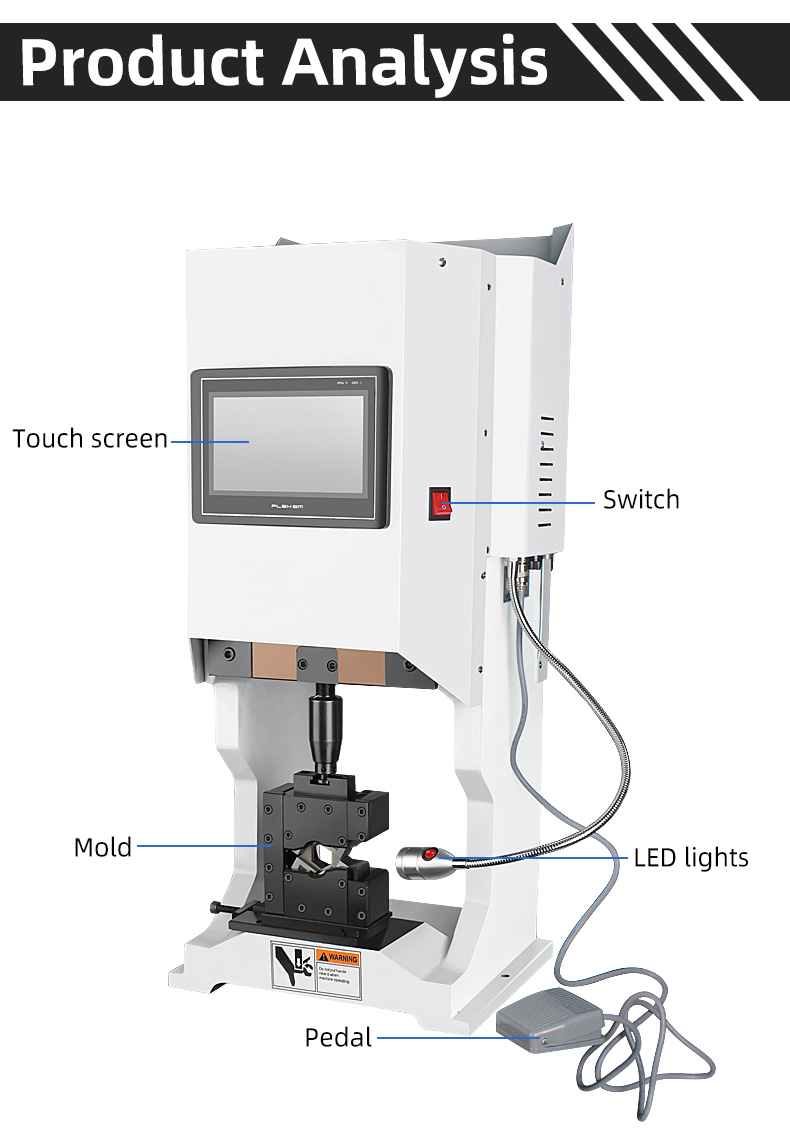 TR-15T Semi-Automatic 15T Terminal Crimping Machine — detail 4