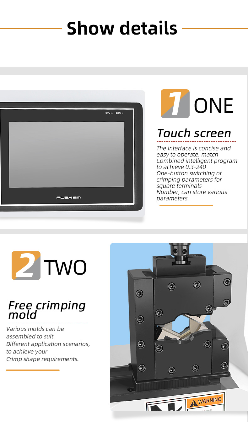 TR-15T Semi-Automatic 15T Terminal Crimping Machine — detail 5