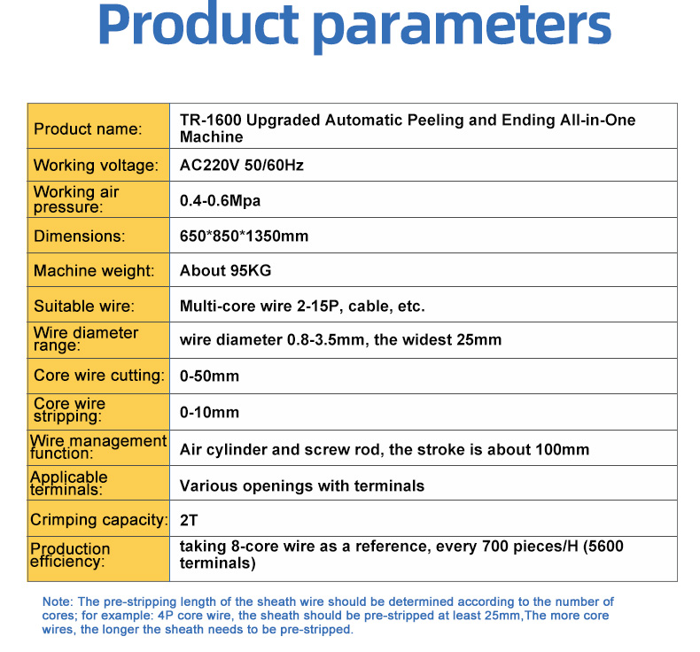 TR-1600 Upgraded Version Of Automatic Wire Stripping And Terminal Crimping Machine — detail 3
