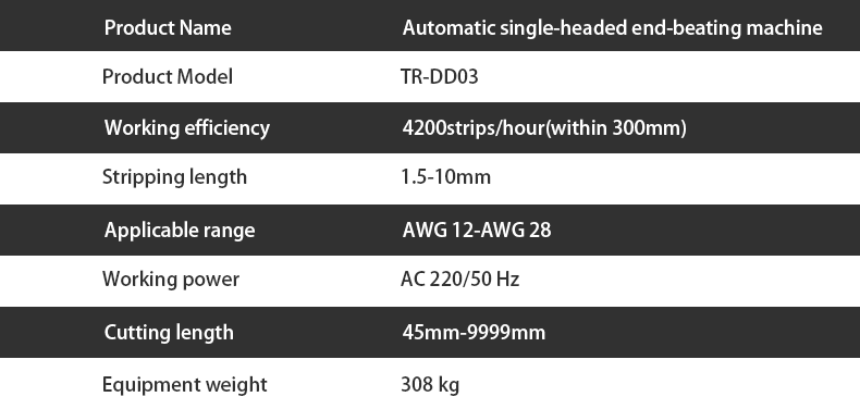 TR-DD03 Fully Automatic Single Head Terminal Crimping Machine With Twisting Function — detail 5
