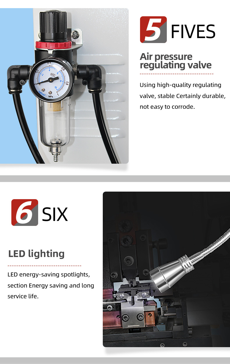 TR-HB15 Semi-Auto Button Type Horizontal Wire Stripping And Terminal Crimping Machine — detail 8