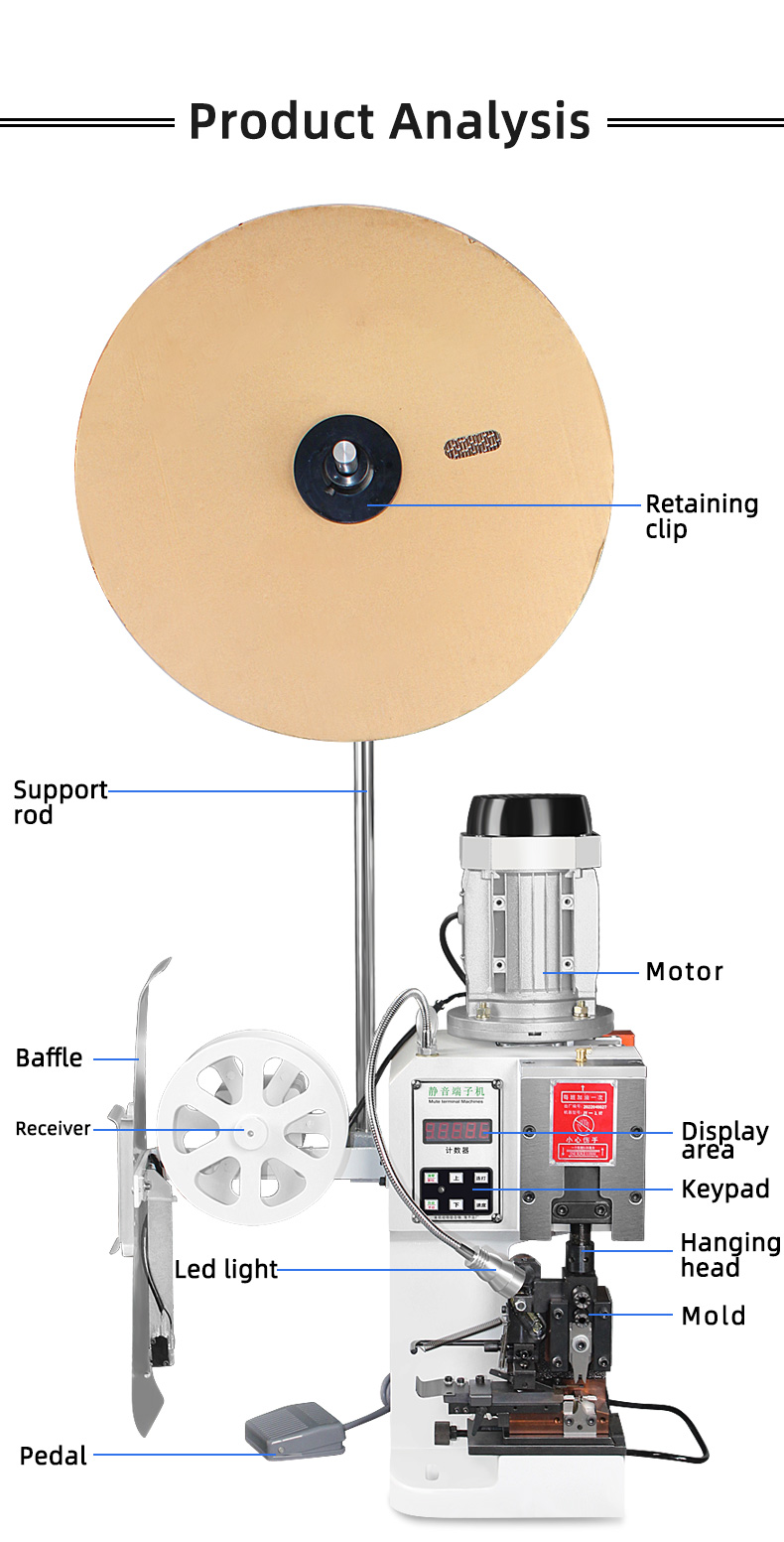 TR-ZD26 Semi-Automatic 1.5T 2.5T 3T 4T 6T 8T Cast Iron Mute Terminal Crimping Machine — detail 3