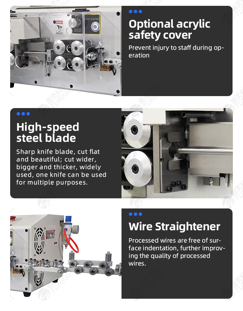 TR608-YHT4 Accelerated Round Sheath Inner And Outer Double Layer Peeling Wire Stripping Machine — detail 5
