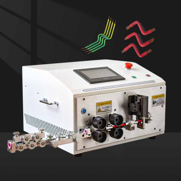 TR-508-25ZW 25 Square Two Ends Peeling Computer Wire Stripping And Bending Machine