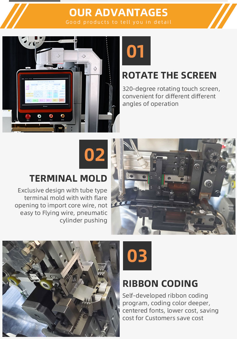 TR-DM04 Automatic Double-head Wire Stripping Cutting Wear Number Tube Type Terminal Crimping Machine — detail 5