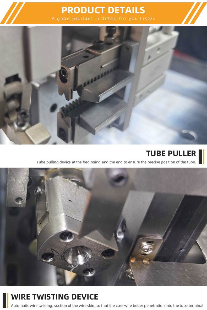 TR-DM04 Automatic Double-head Wire Stripping Cutting Wear Number Tube Type Terminal Crimping Machine — detail 9