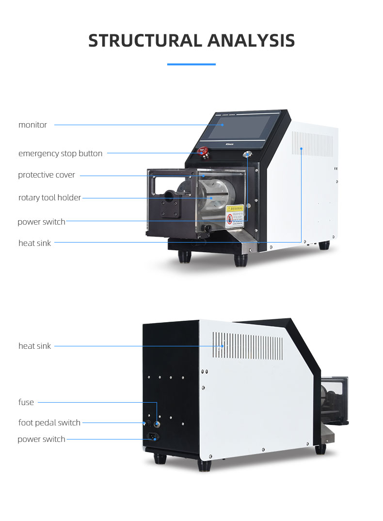 TR-8023 10 Layers 2-23mm Semi-Auto Coaxial Wire Stripping Machine — detail 4