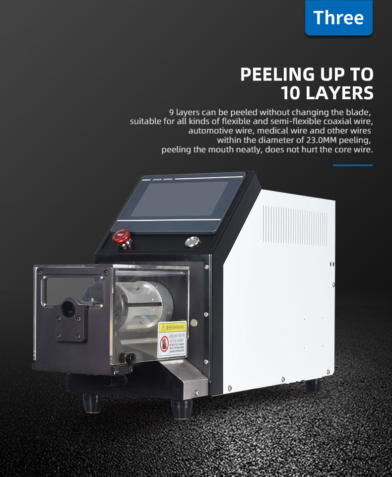 TR-8023 10 Layers 2-23mm Semi-Auto Coaxial Wire Stripping Machine — detail 9