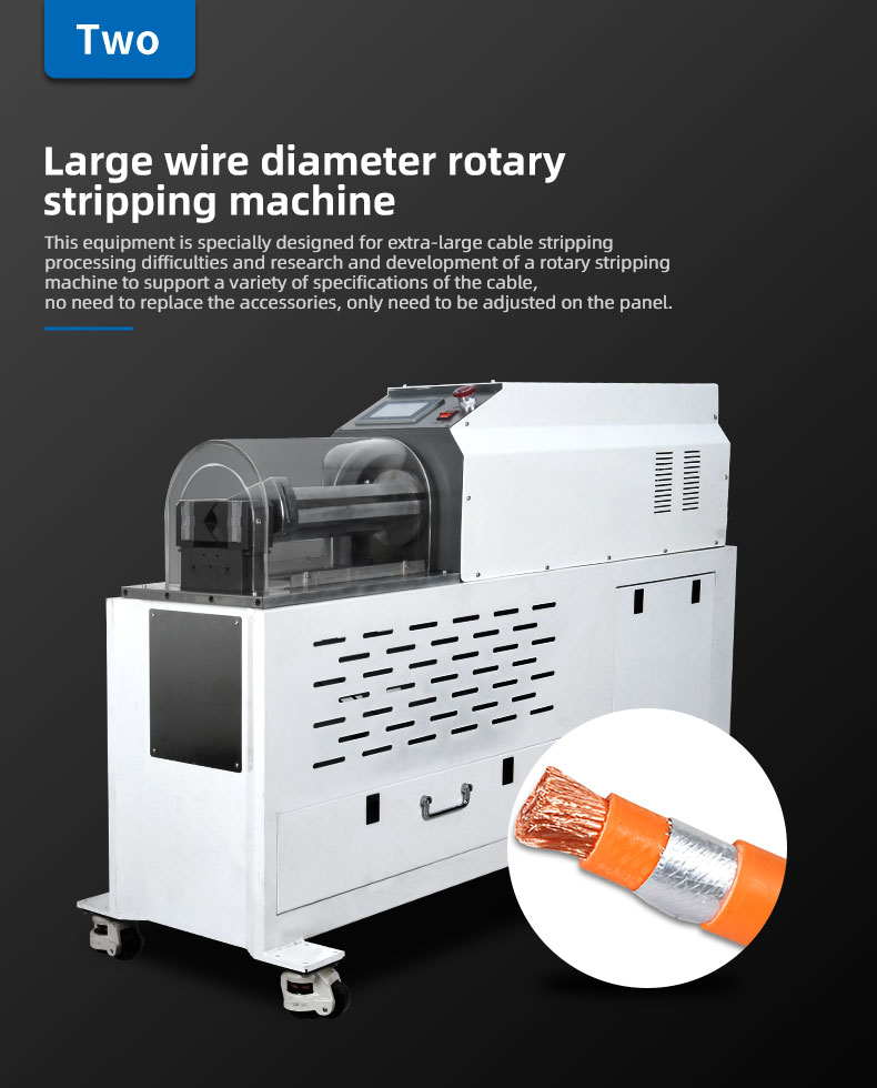 TR-300-50 Multi-core Charging Cable Power Transmission Coaxial Wire Stripping Rotary Peeling Machine — detail 7