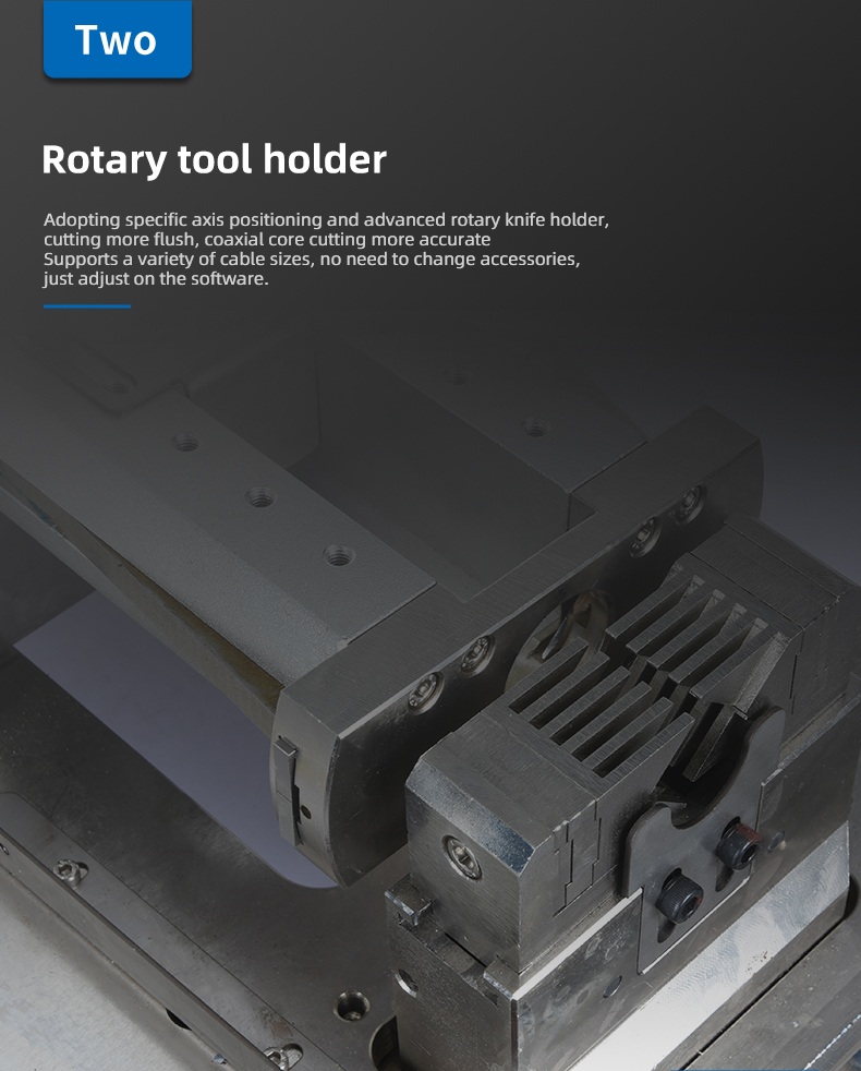 TR-150-25 Multi-core Charging Cable Coaxial Wire Stripping Rotary Peeling Machine — detail 8
