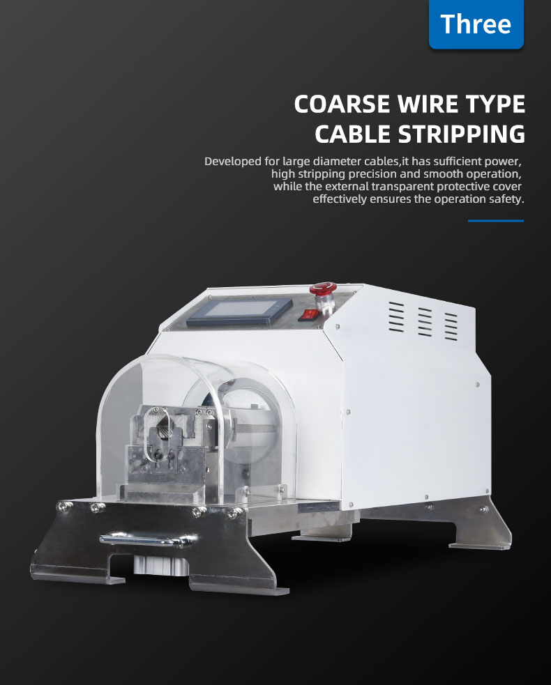 TR-150-25 Multi-core Charging Cable Coaxial Wire Stripping Rotary Peeling Machine — detail 9