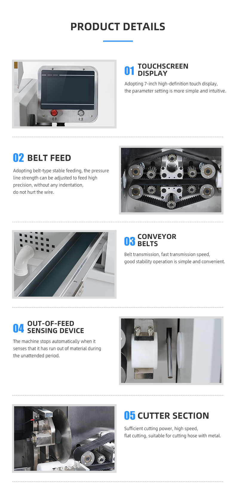 TR-30B Fully Automatic Multi-function Bellows Tube Cutting Machine — detail 5