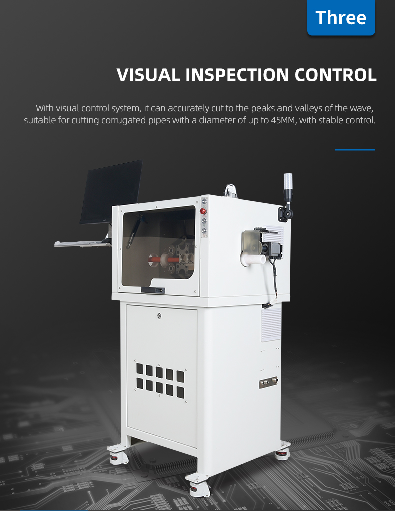 TR-1200YS Automatic 4-45mm Corrugated Pipe Cutting Machine — detail 8