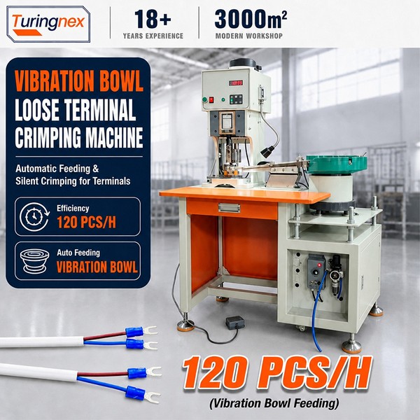 TR-1604 Vibration Plate Bulk Terminal Crimping Machine
