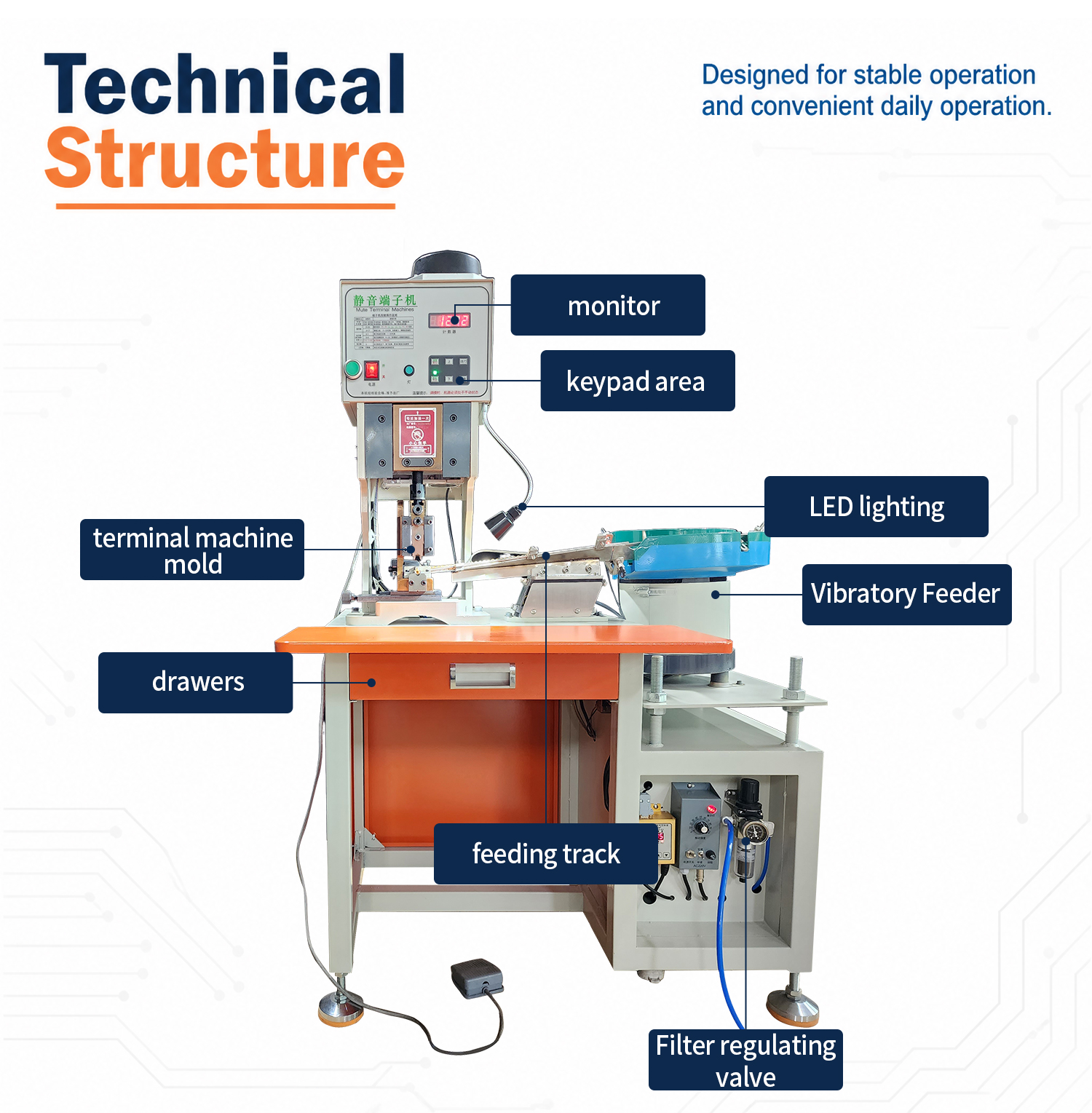 TR-1604 Vibration Plate Bulk Terminal Crimping Machine — detail 6