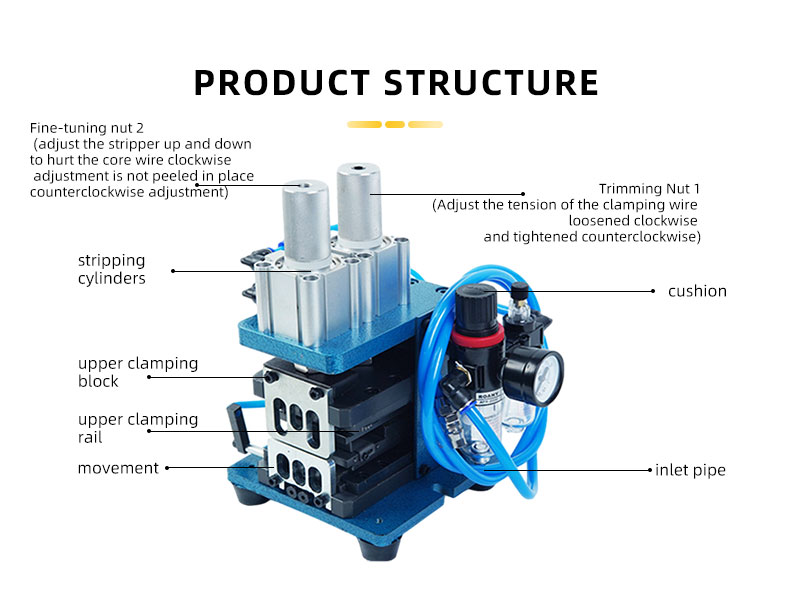 TR-3F4F Pneumatic Small Wire Stripping And Twisting Machine — detail 4