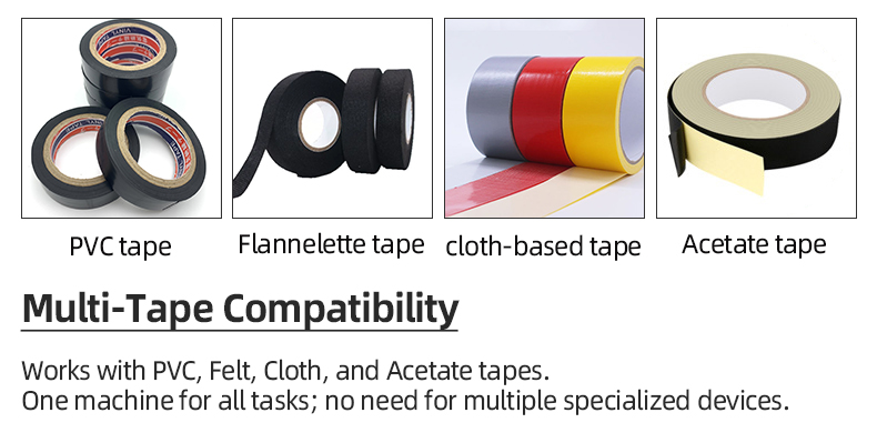 TR-303D Wire Cable Semi-auto Tape Wrapping Machine With Bottom Paper — detail 6