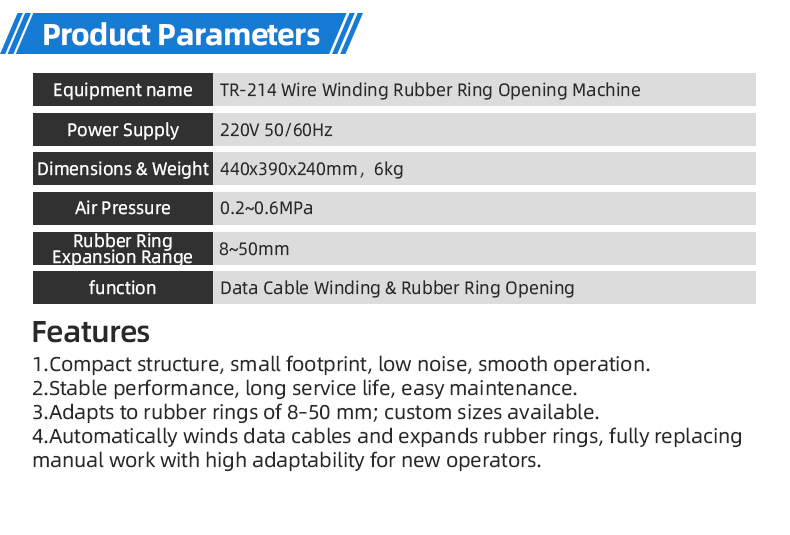TR-214 Semi-auto Coil Sleeve Apron Opening Machine — detail 6