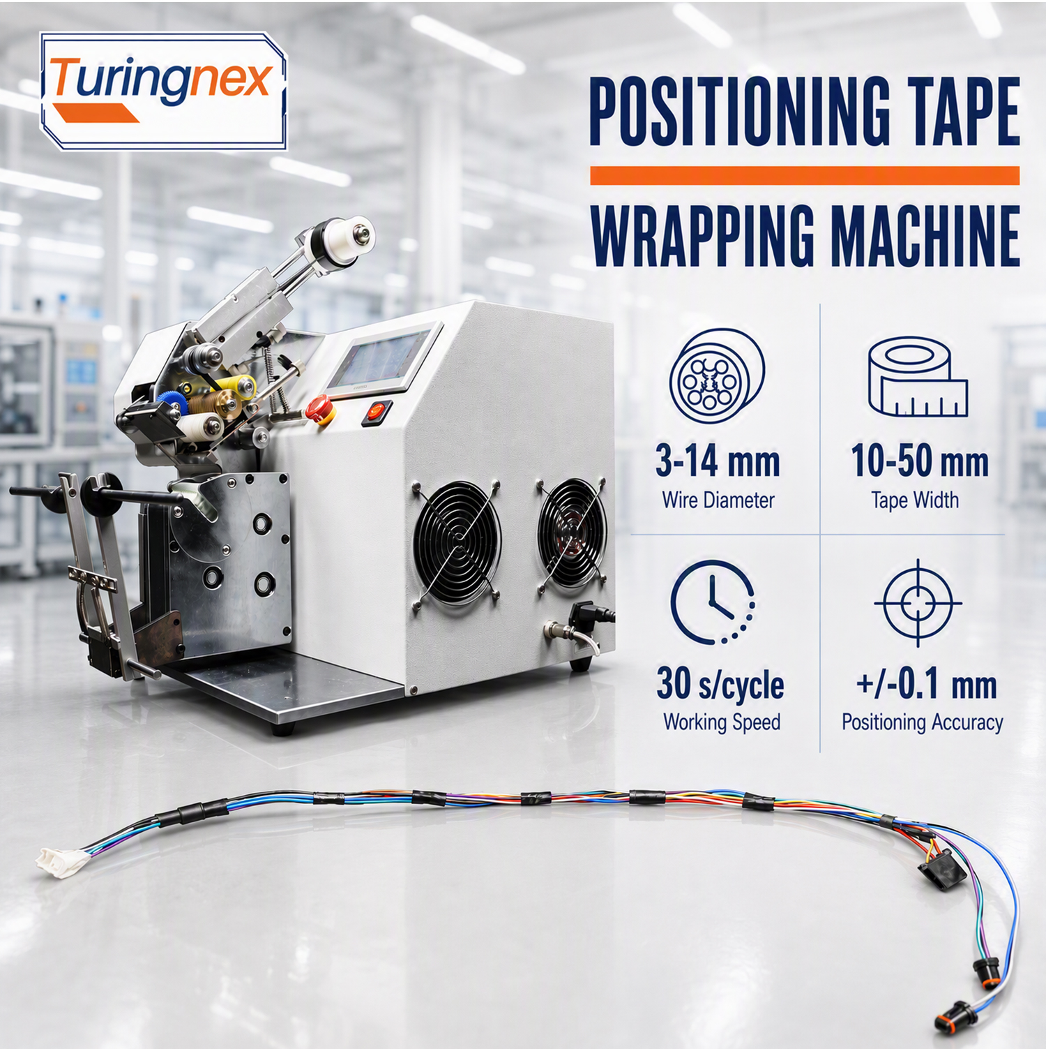 TR-201 Semi-Automatic Tape Wrapping Machine With Bottom Paper Positioning — detail 2