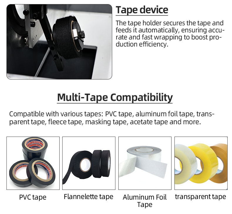 TR-303T Semi-auto Conventional Small Tape Wrapping Machine — detail 3