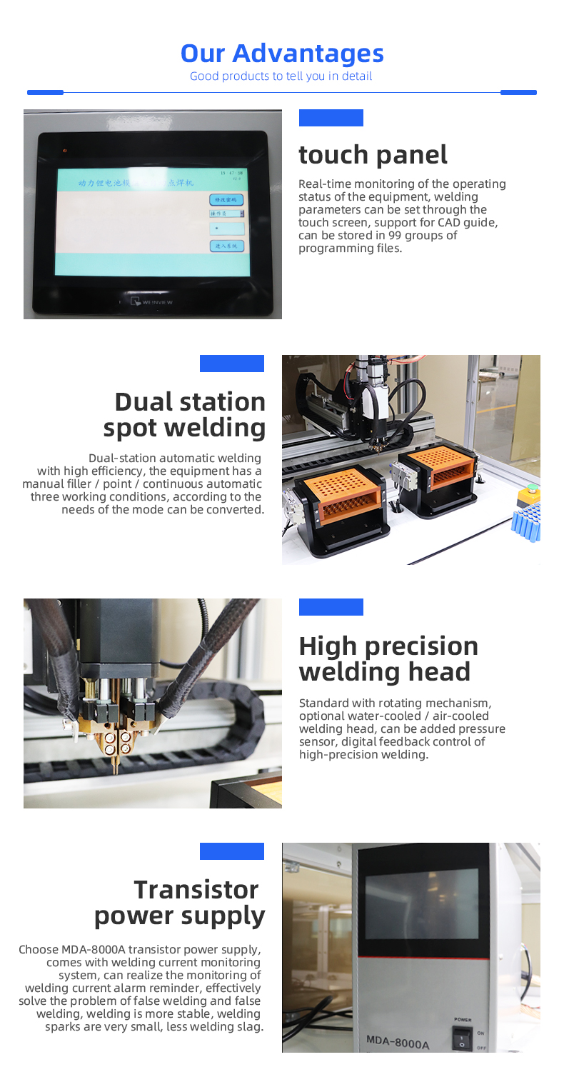 TR-HJ201FZ New Energy Lithium Battery Flat Dual-Station Automatic Spot Welding Machine — detail 6