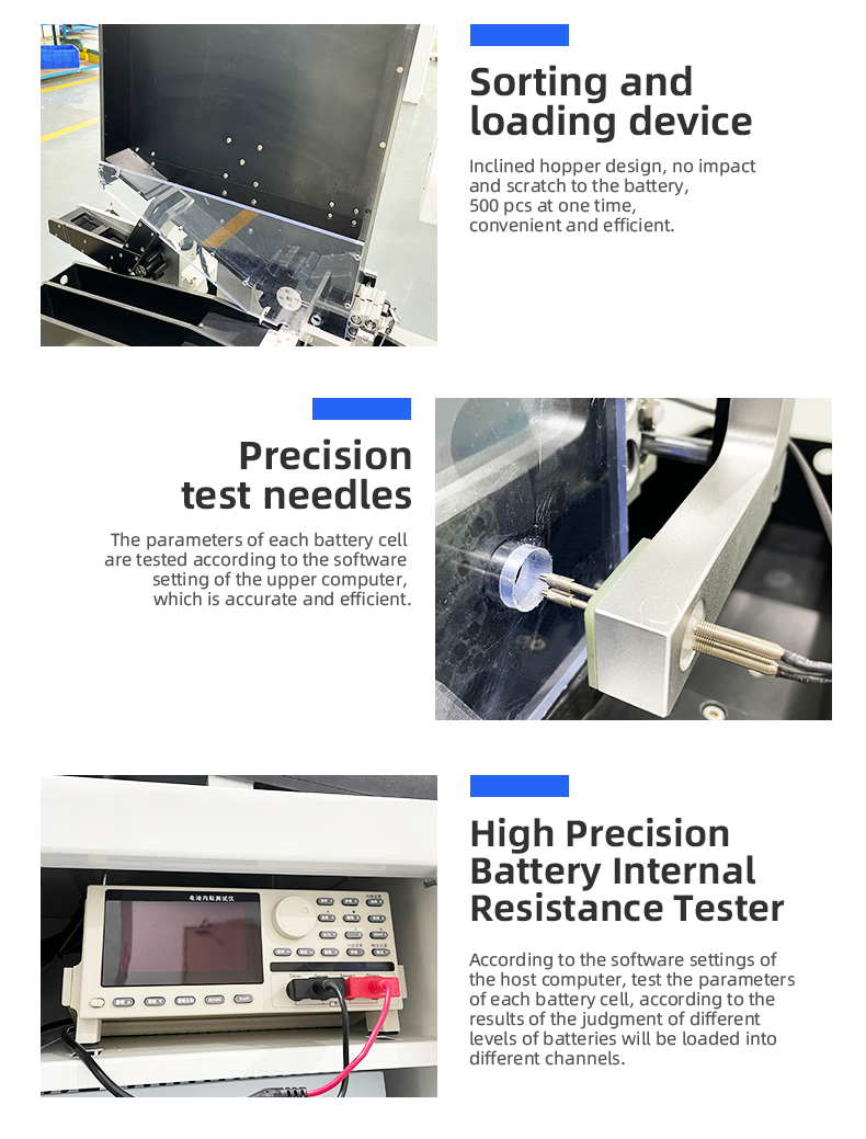 TR-ZH300S New Energy Highland Barley Paper + 10 Channel Lithium Battery Sorting Machine — detail 7