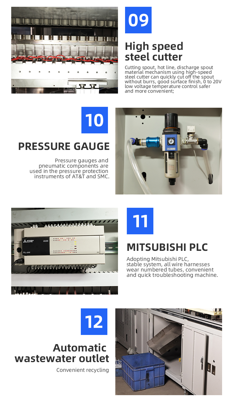 TR-Y64 Fully Automatic 64 Cavities Dental Floss Machine With High Quality Injection Machine — detail 9