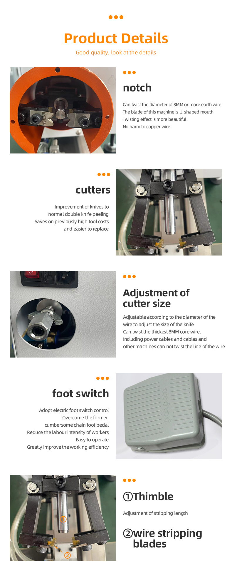 TR-19 Pneumatic Small Wire Stripping And Twisting Machine — detail 5