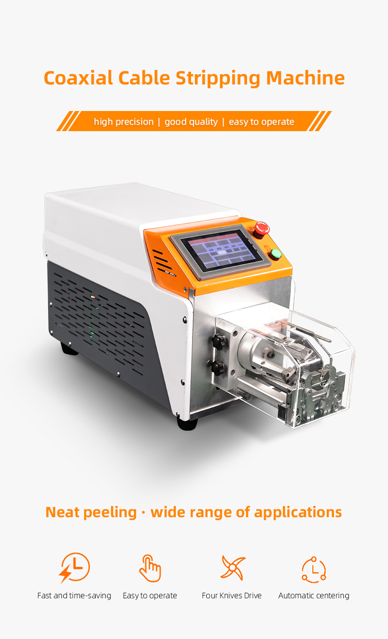 TR-6010 Turing Semi-auto Thin Wire Coaxial Wire Stripping Machine — detail 1