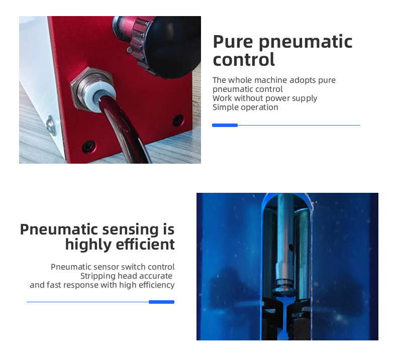 TR-QD15 Semi-auto Pneumatic Induction Wire Peeling Machine — detail 6