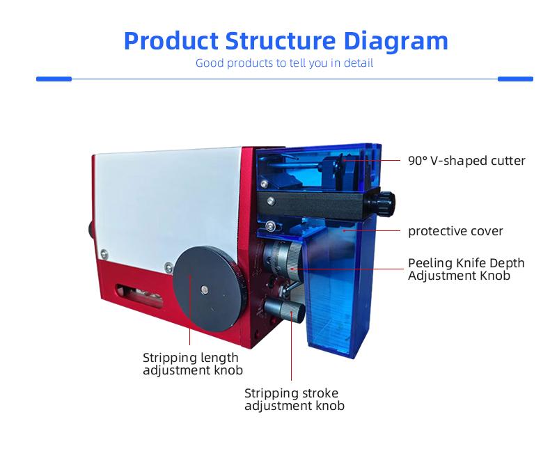 TR-QD15 Semi-auto Pneumatic Induction Wire Peeling Machine — detail 7