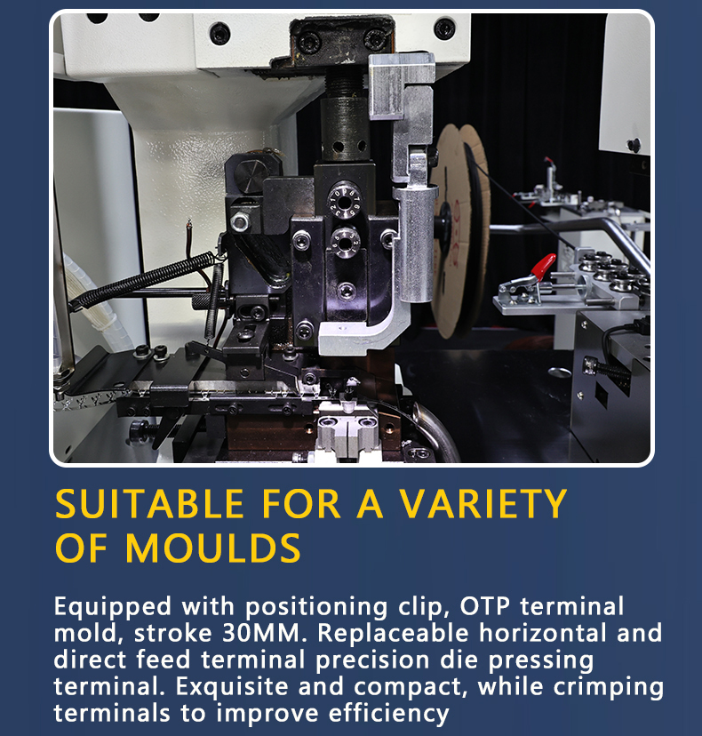 TR-D01 Double-head Single-pass Heat Shrink Tube Terminal Crimping Machine — detail 11