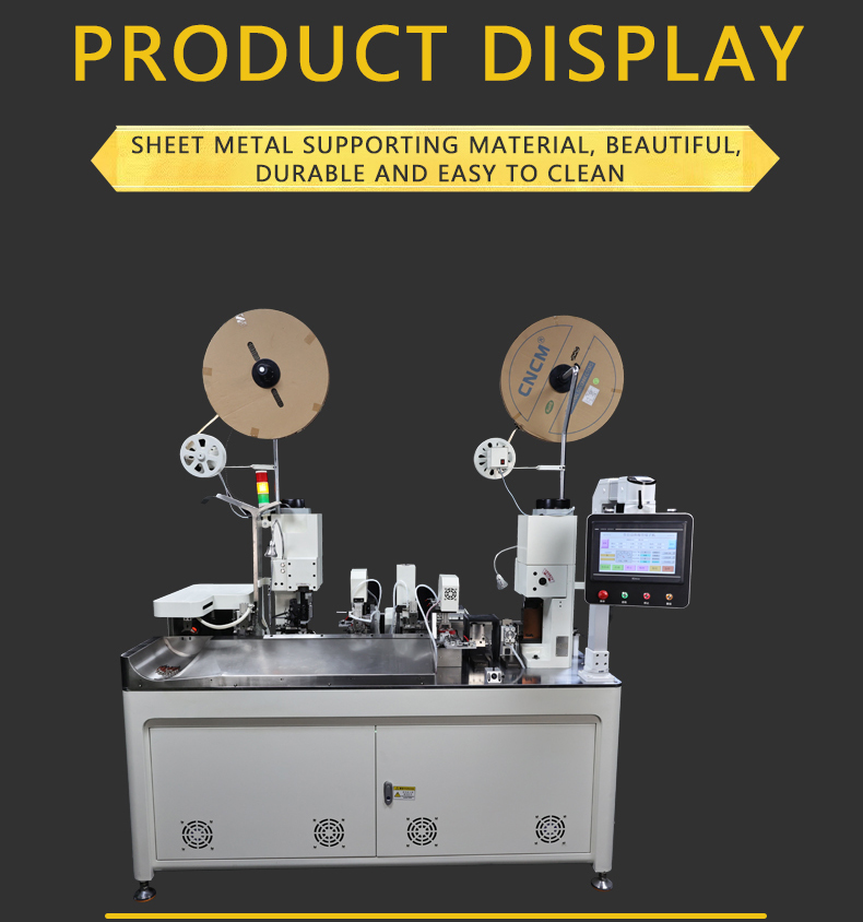 TR-D01 Double-head Single-pass Heat Shrink Tube Terminal Crimping Machine — detail 21