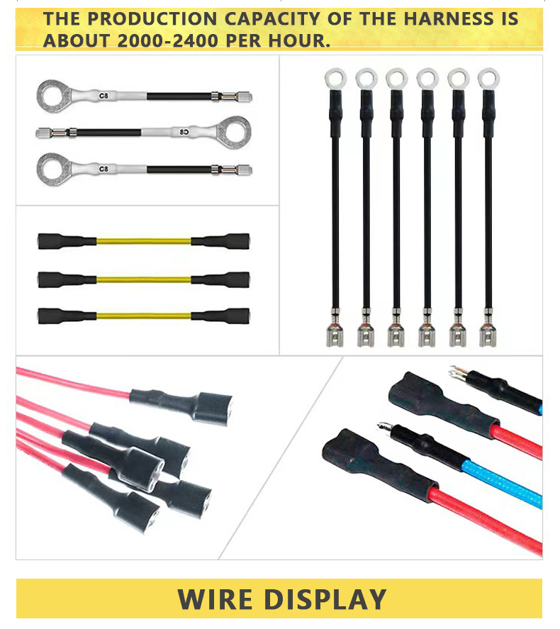 TR-D01 Double-head Single-pass Heat Shrink Tube Terminal Crimping Machine — detail 4