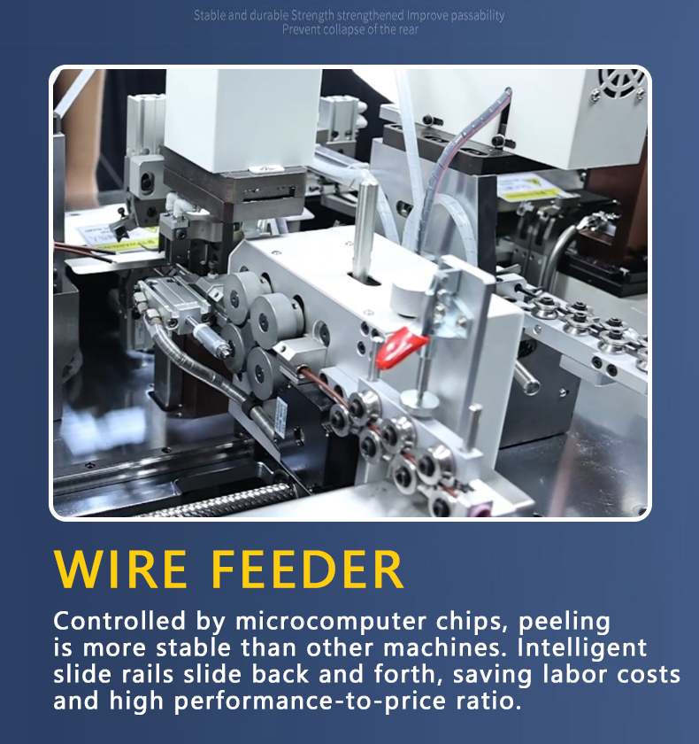 TR-D01 Double-head Single-pass Heat Shrink Tube Terminal Crimping Machine — detail 7