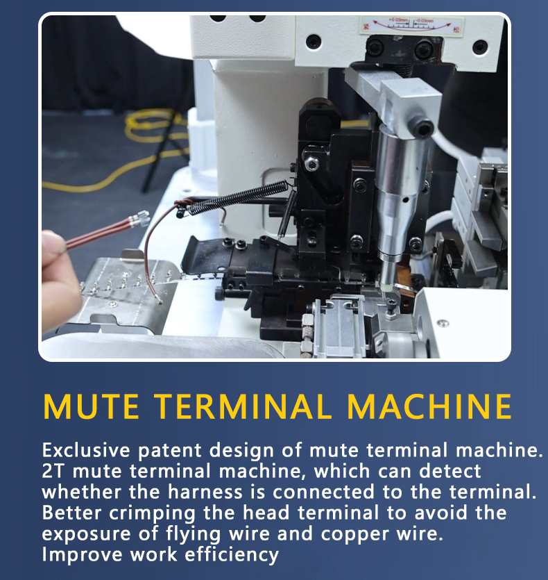 TR-D01 Double-head Single-pass Heat Shrink Tube Terminal Crimping Machine — detail 8