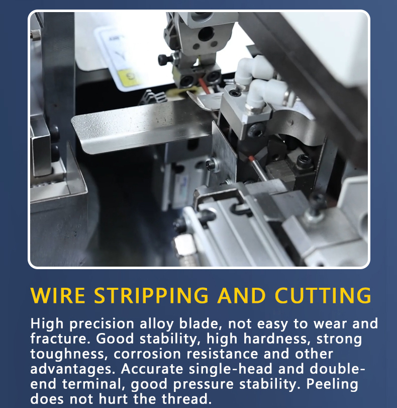 TR-D01 Double-head Single-pass Heat Shrink Tube Terminal Crimping Machine — detail 9