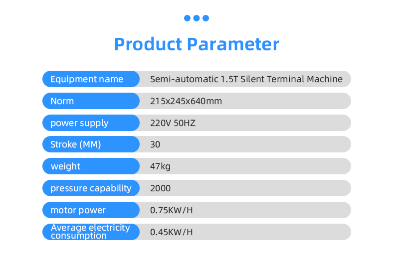 TR-1500 Semi-Automatic 1.5T Mute Terminal Crimping Machine — detail 3