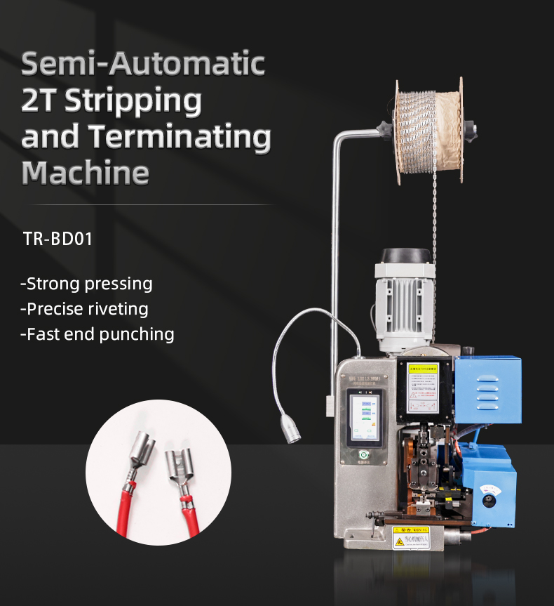 TR-BD01 Semi-Automatic 2.0T Stripping And Terminal Crimping Machine — detail 1