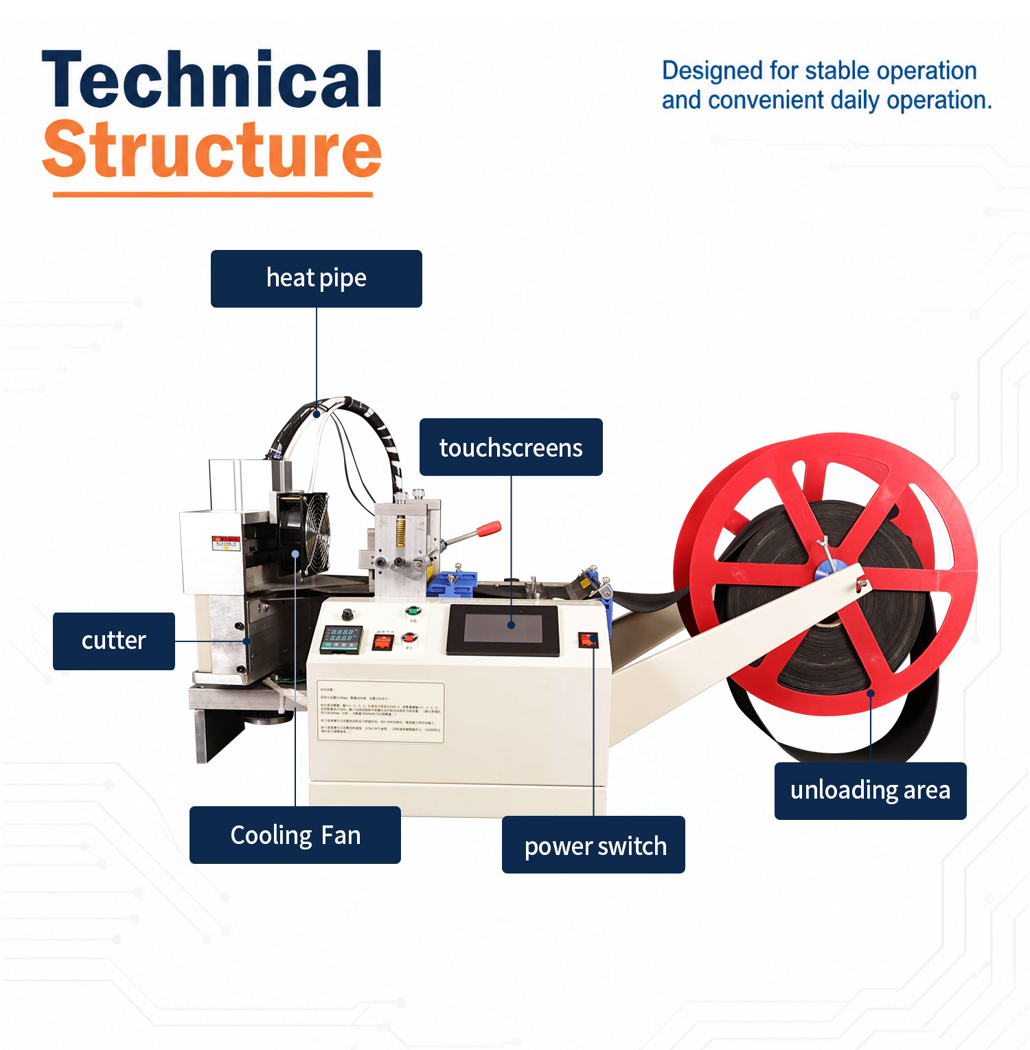 TR-200XZ Fully Automatic 200mm Rotary Knife Cold And Hot Tape Cutting Machine — detail 6