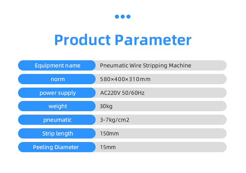 TR-315 Semi-auto Pneumatic Multi-cores Wire Stripping Machine — detail 4