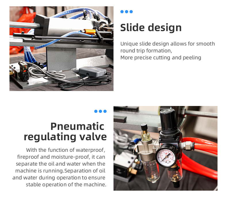 TR-315 Semi-auto Pneumatic Multi-cores Wire Stripping Machine — detail 6