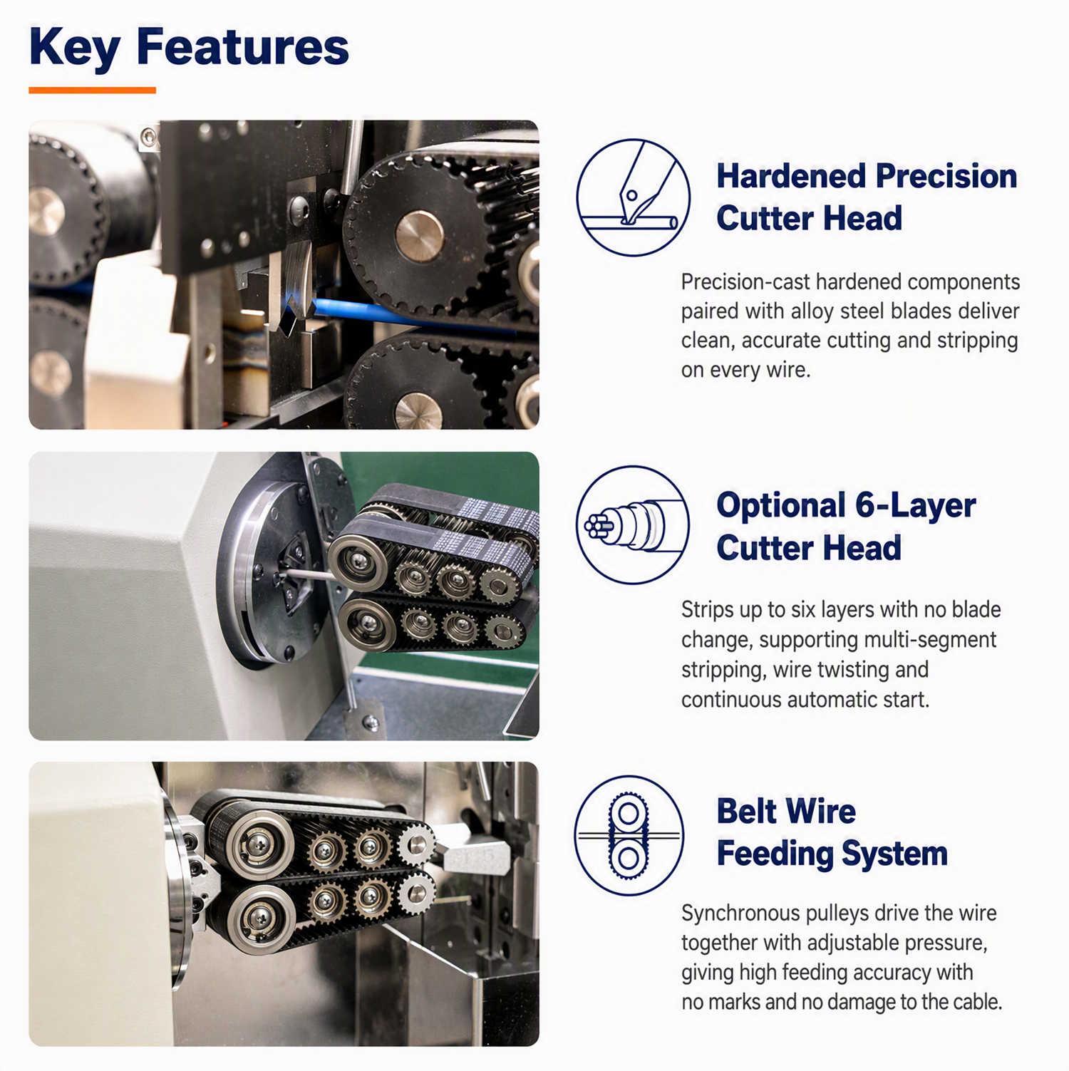 TR-9800 Fully Automatic Coaxial Wire Stripping Machine — detail 5