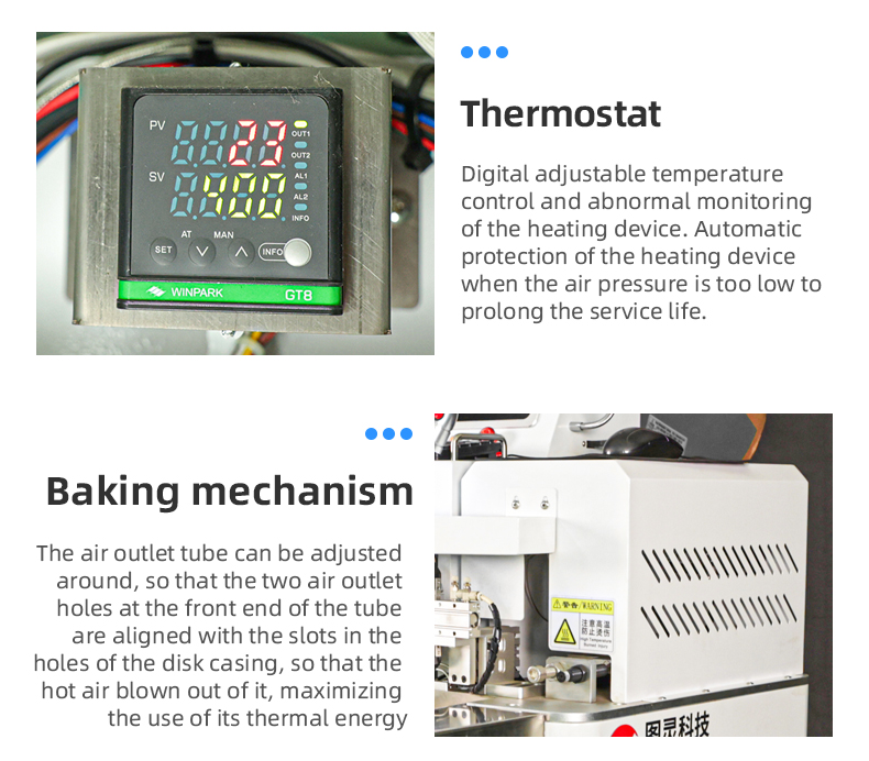 TR-HM01 Semi-Automatic Ribbon Coding Sleeve Number Tube Baking Machine — detail 9
