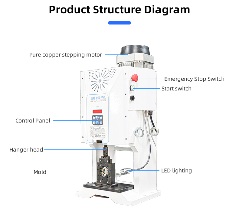 TR-6T Semi-automatic 6T Crimper Terminal Crimping Machine — detail 9